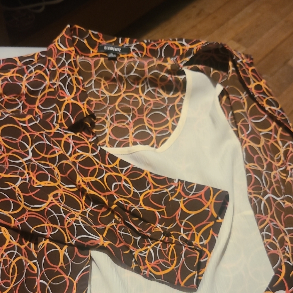 Elementz Multicolor Abstract Pattern Top - image 6